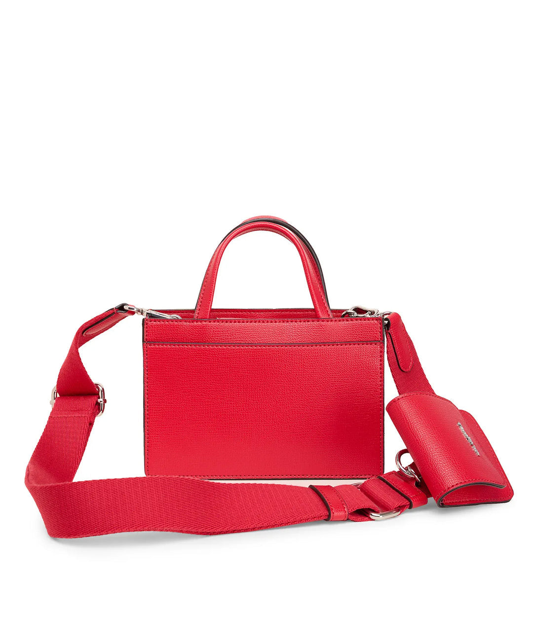 Karl Lagerfeld Simone Crossbody With Strap Pouch - Crimson